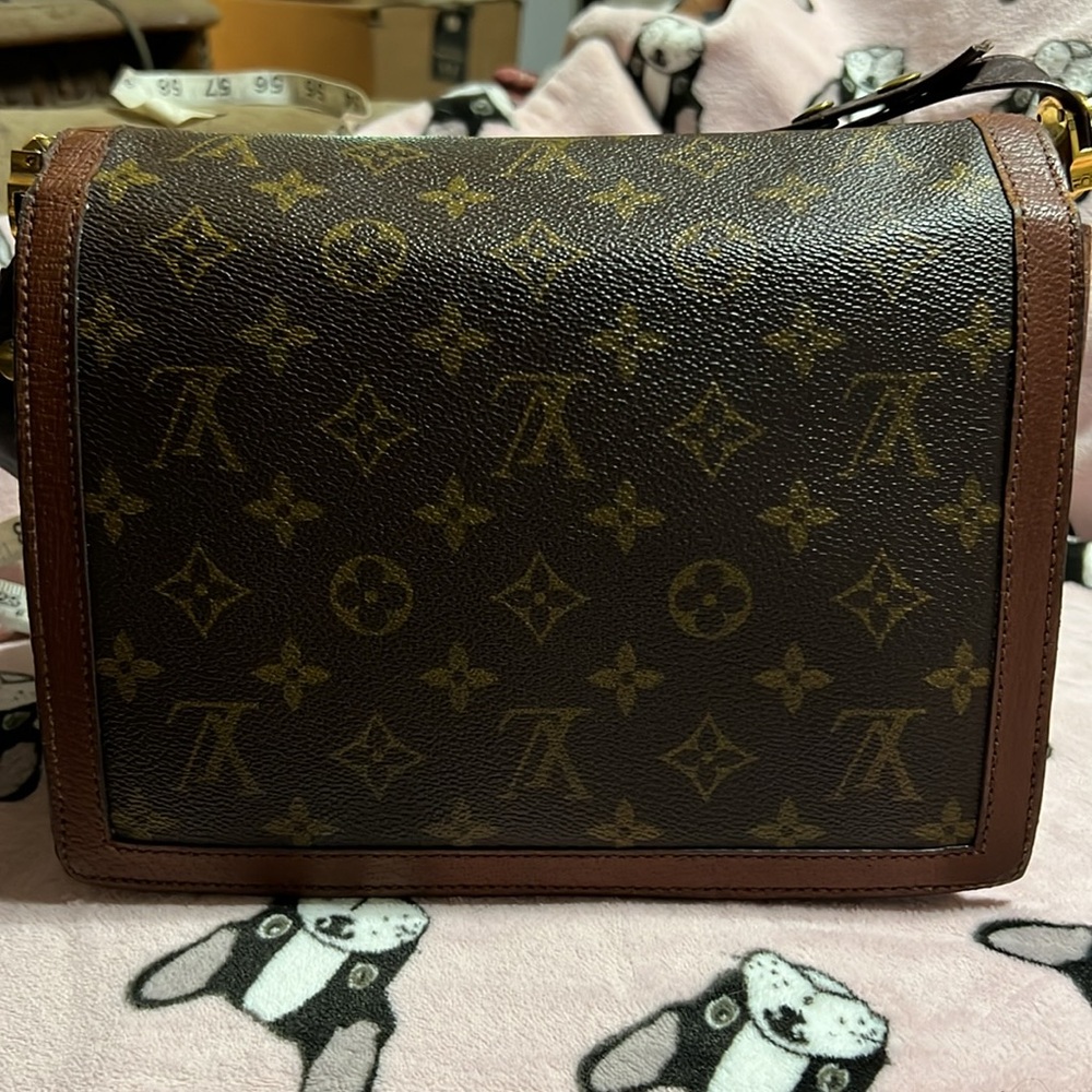 - TRADE Vintage Louis Vuitton Brown Monogram Shoulder Bag Dauphine PM - Picture 10 of 10
